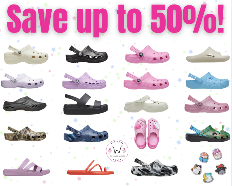 Save up to 50% on Crocs