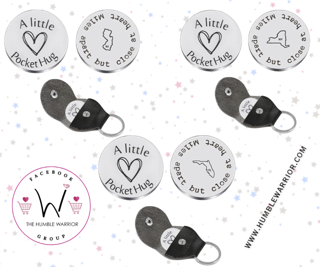Pocket Hug Token & U.S. Map Keychain
