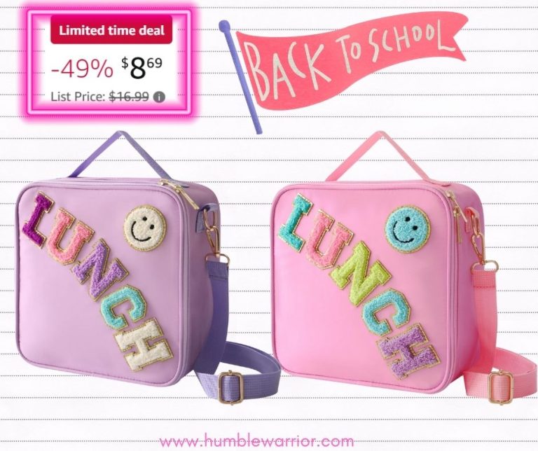 preppy insulated lunch bag