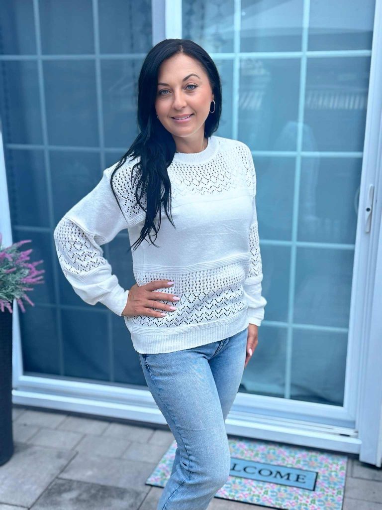 Crochet knit sweater!