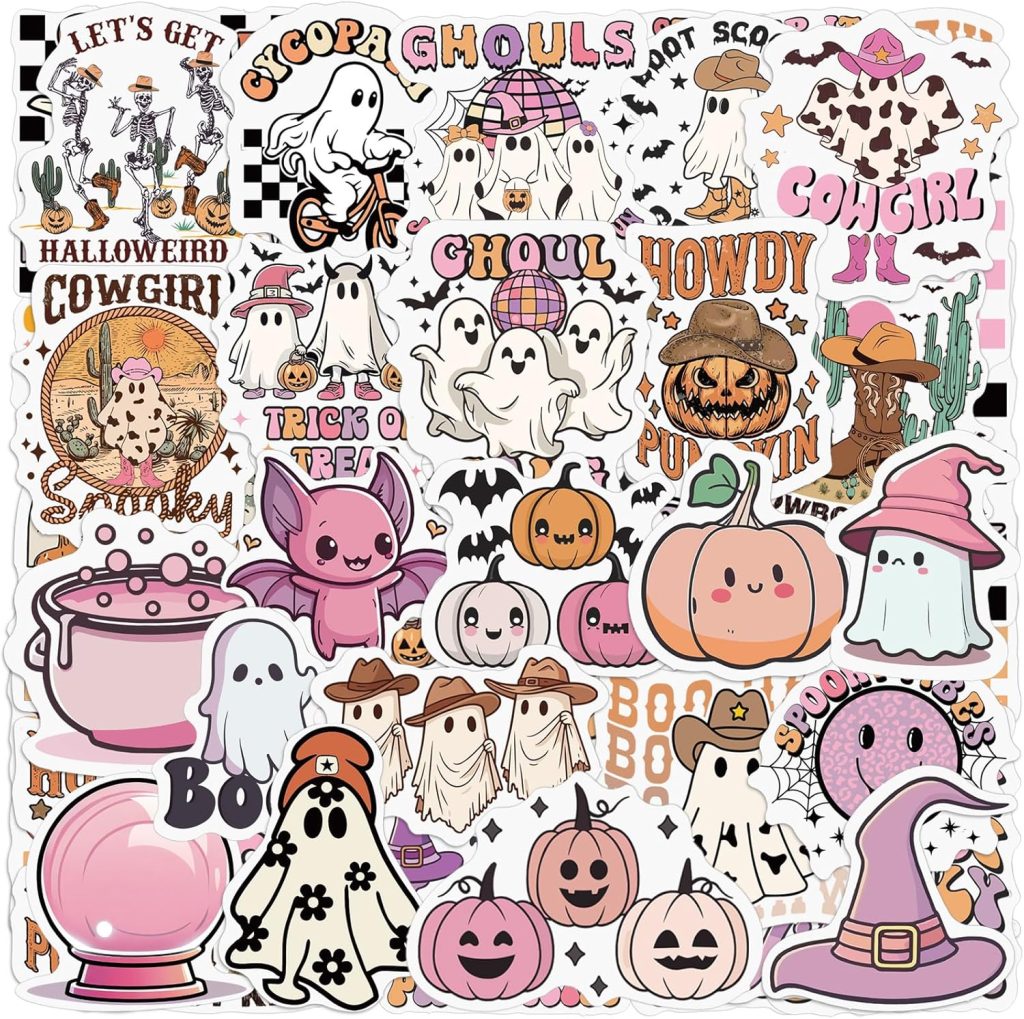 200-piece Halloween Ghost Sticker Set