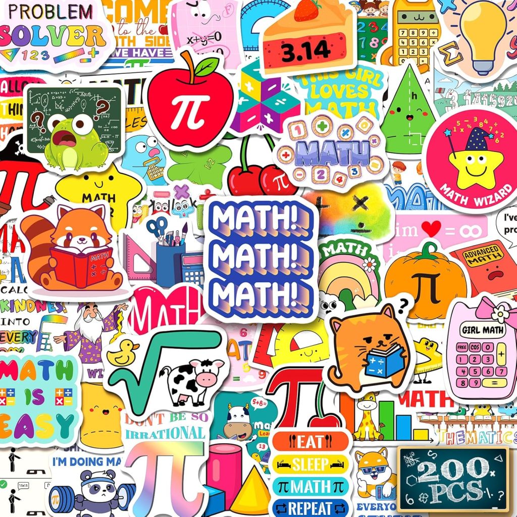 Math Themed Stickers
