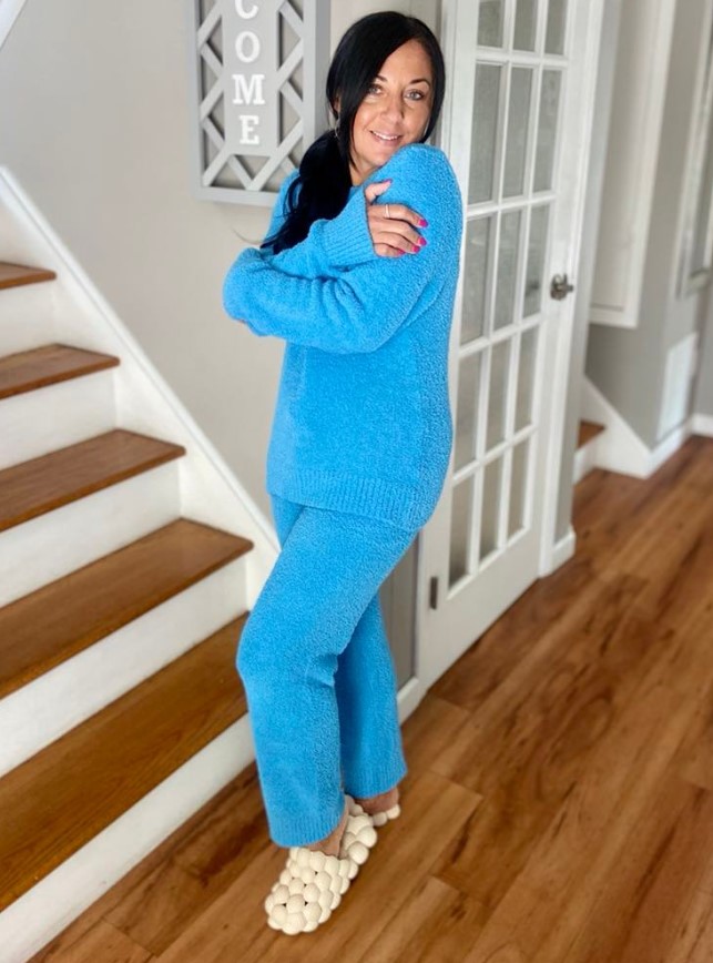 Fuzzy Fleece Knitted Loungewear Set by luvamia!