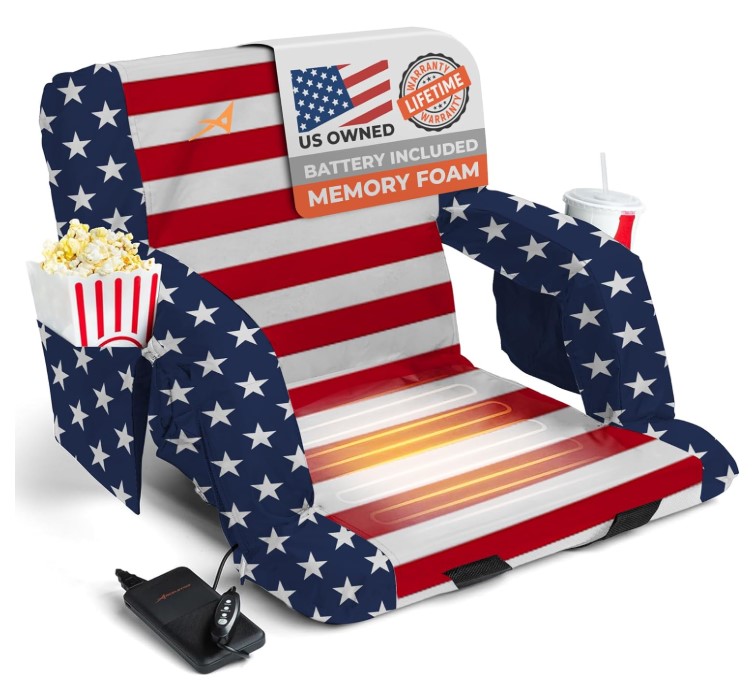 Heated Portable Stadium Seat!