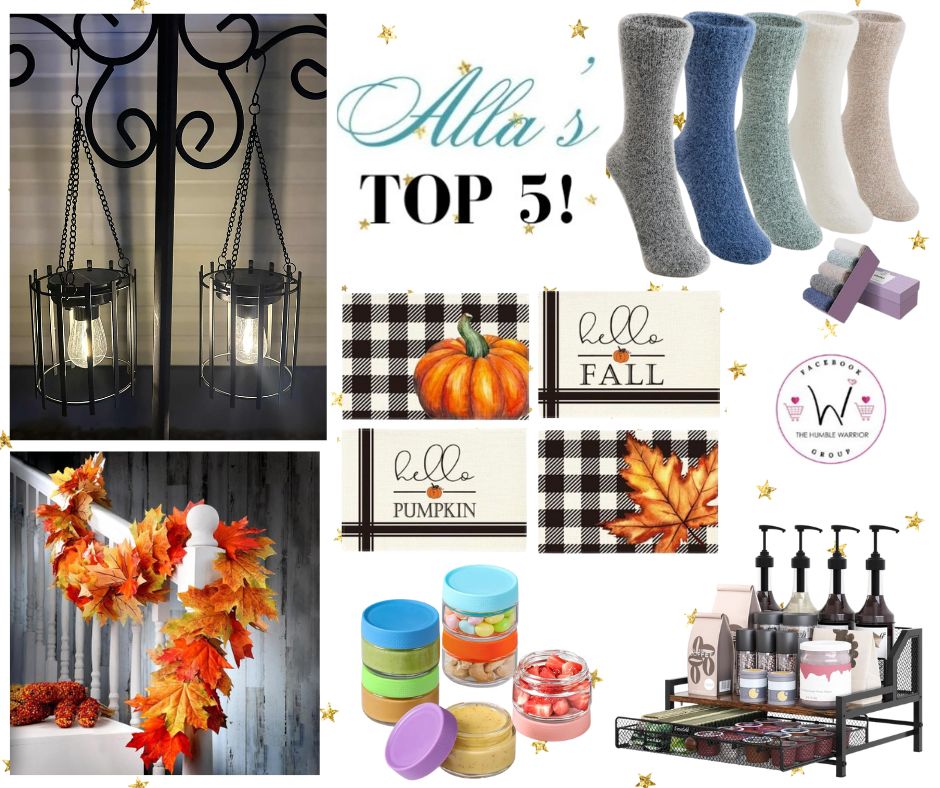Alla’s TOP 5 best-selling items posted yesterday plus a bonus item!