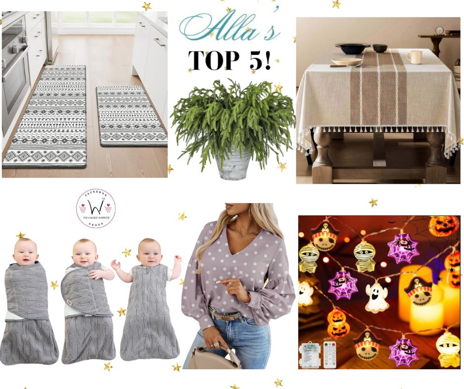 Alla’s TOP 5 best-selling items posted yesterday plus a bonus item!