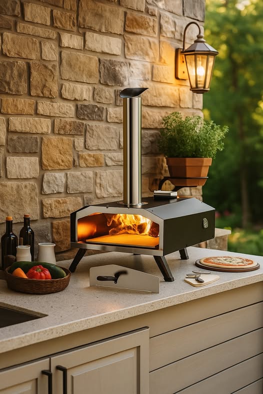 Outdoor Wood Fired Wood Pellet Pizza Oven