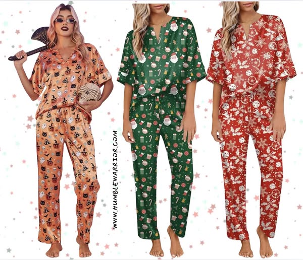 Ekouaer Satin Pajama Set