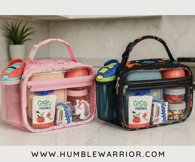 Bagseri 2 Pack Clear Kids Lunch Bags
