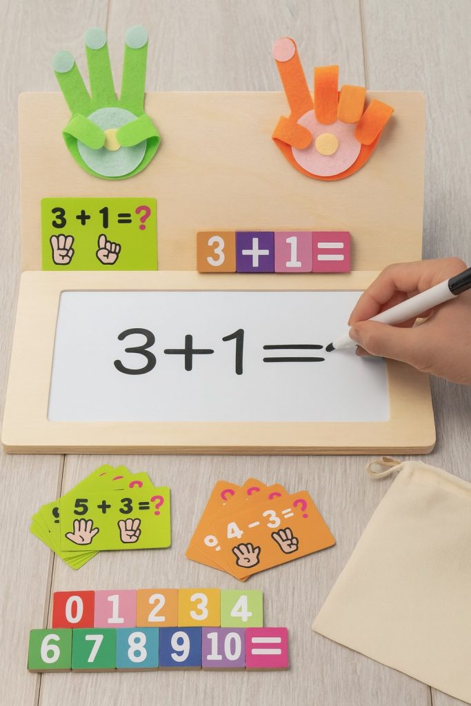 Wooden Montessori Number Blocks