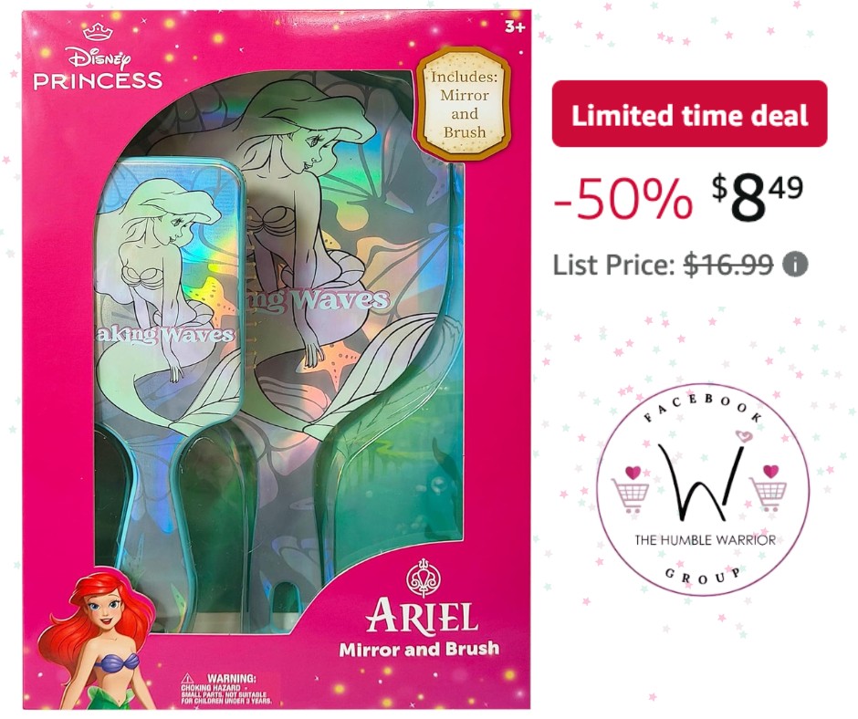 Ariel Brush and Mirror Set