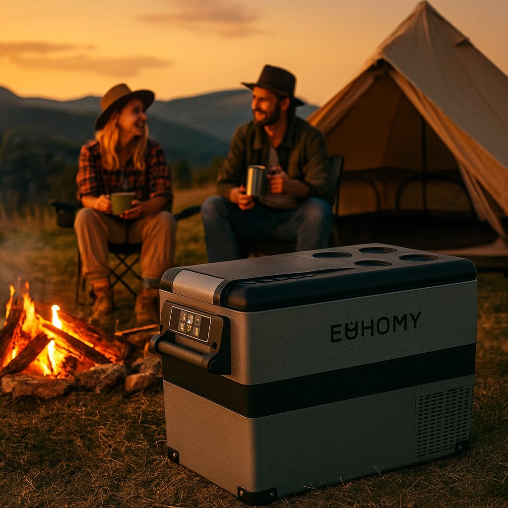 EUHOMY 48QT portable 12V refrigerator/freezer