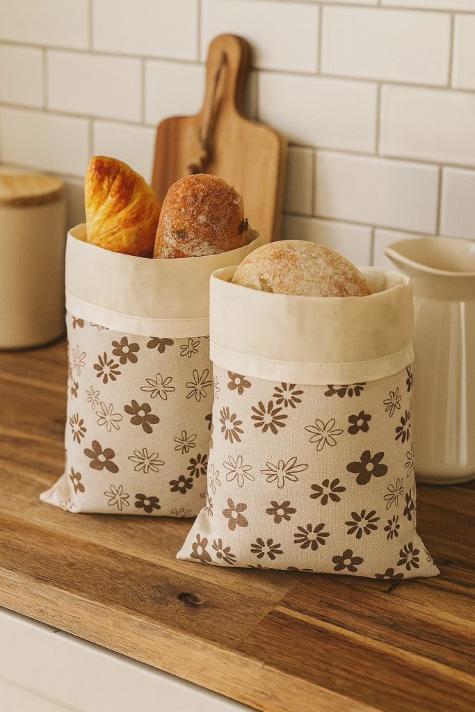 2-pack of reusable beeswax bread bags