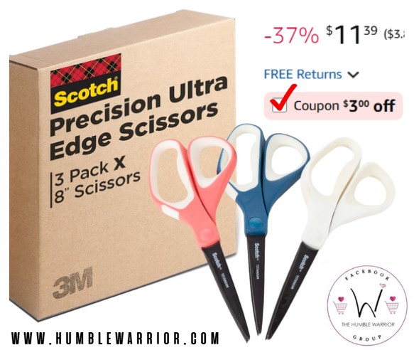 Scotch Brand Precision Ultra Edge Scissors 3-pack