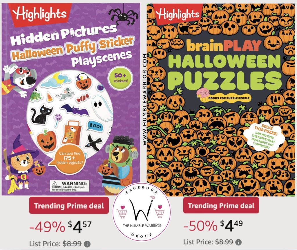 Halloween activity books