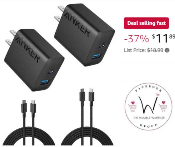 Anker iPhone 17/16 Charger 2-pack