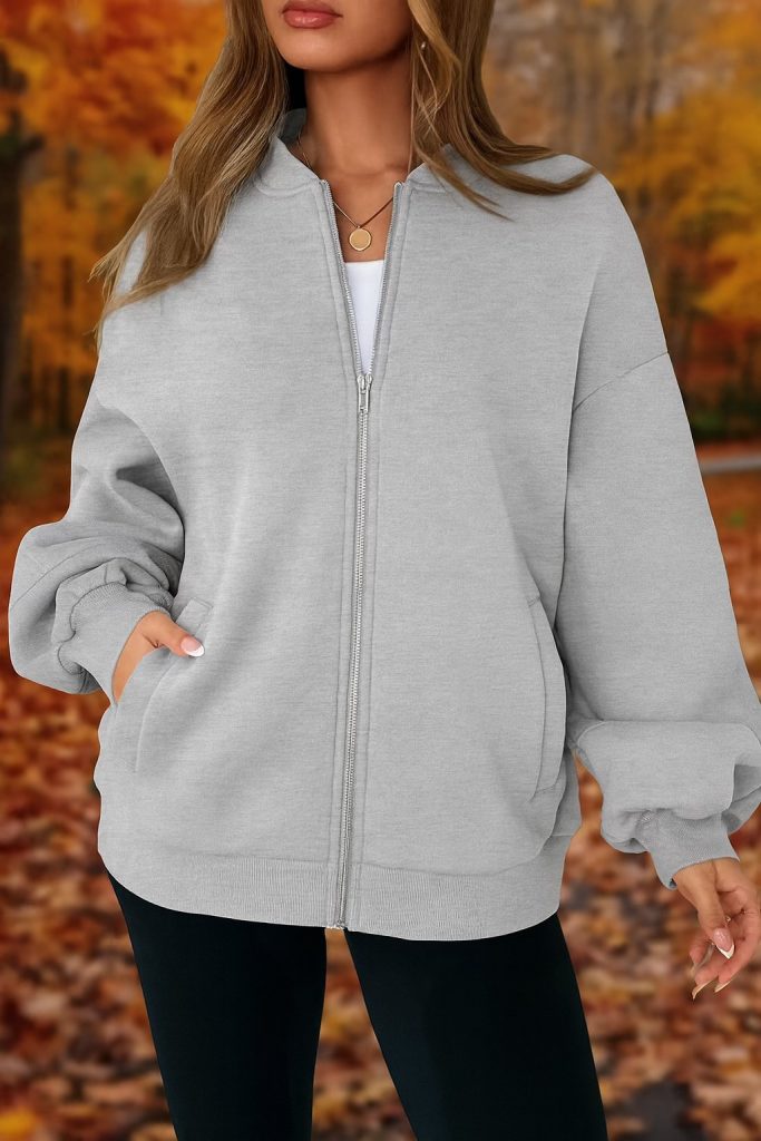 KIRUNDO oversized zip-up bomber