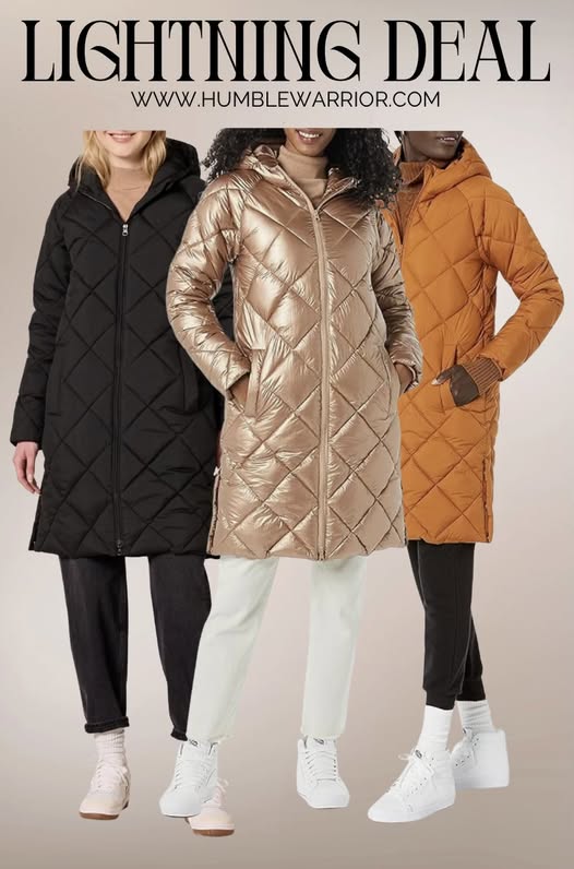 Amazon Essentials Women’s Heavyweight Diamond Quilted Puffer