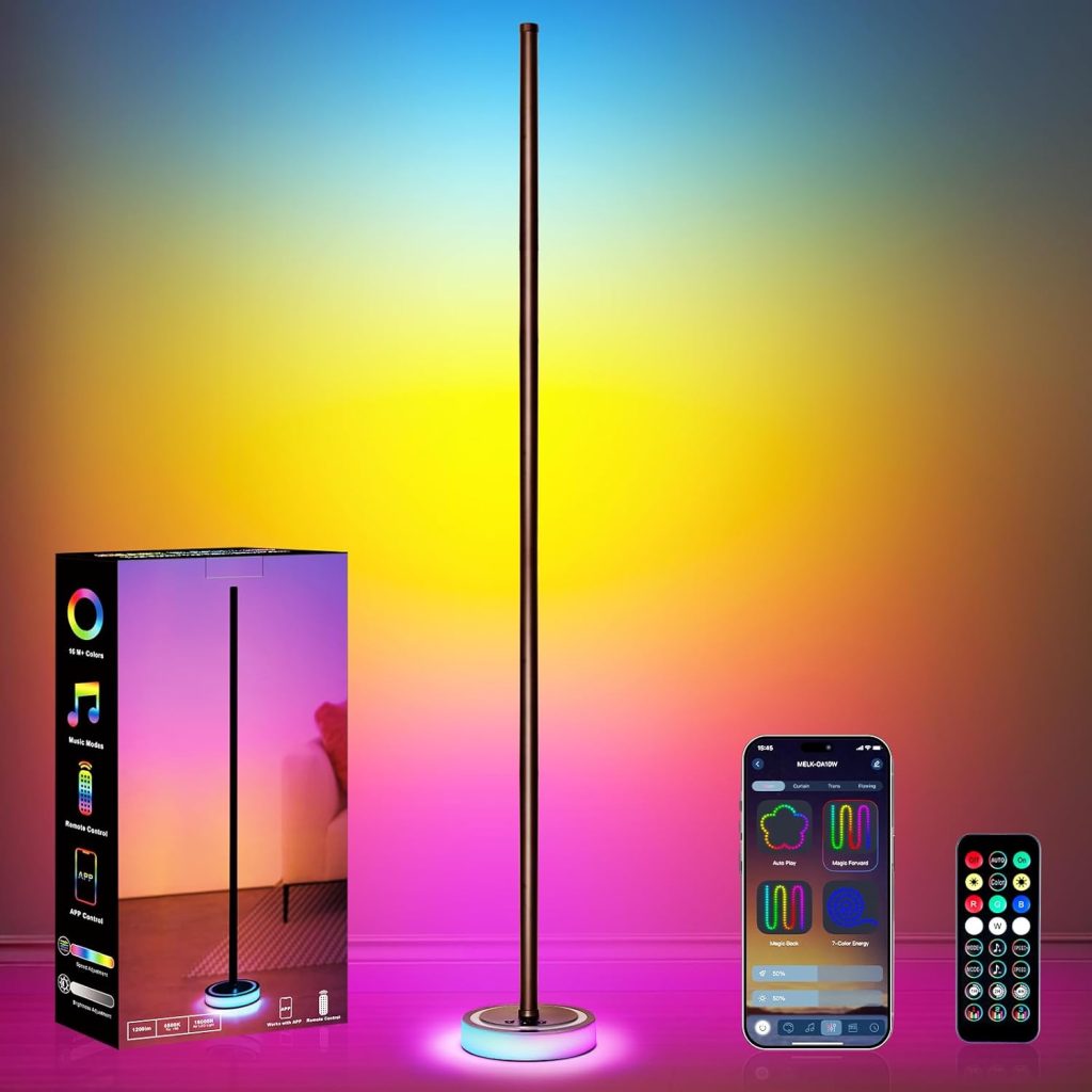 smart RGB corner floor lamp