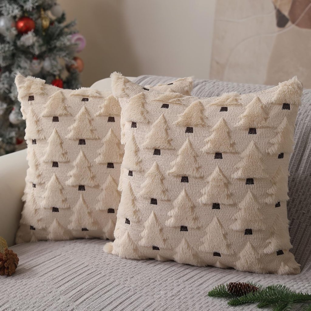 Set of 2 Christmas Pillow Covers!