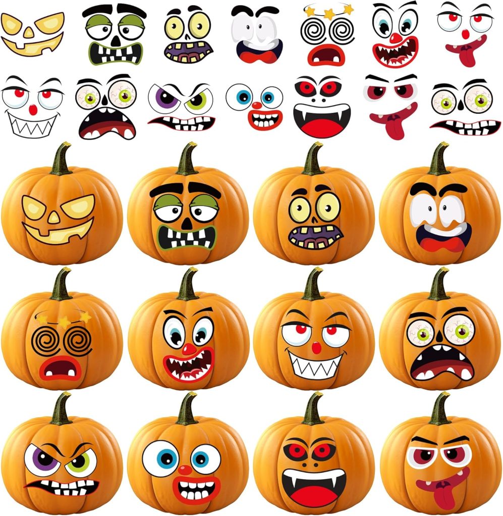 Pumpkin Face Stickers
