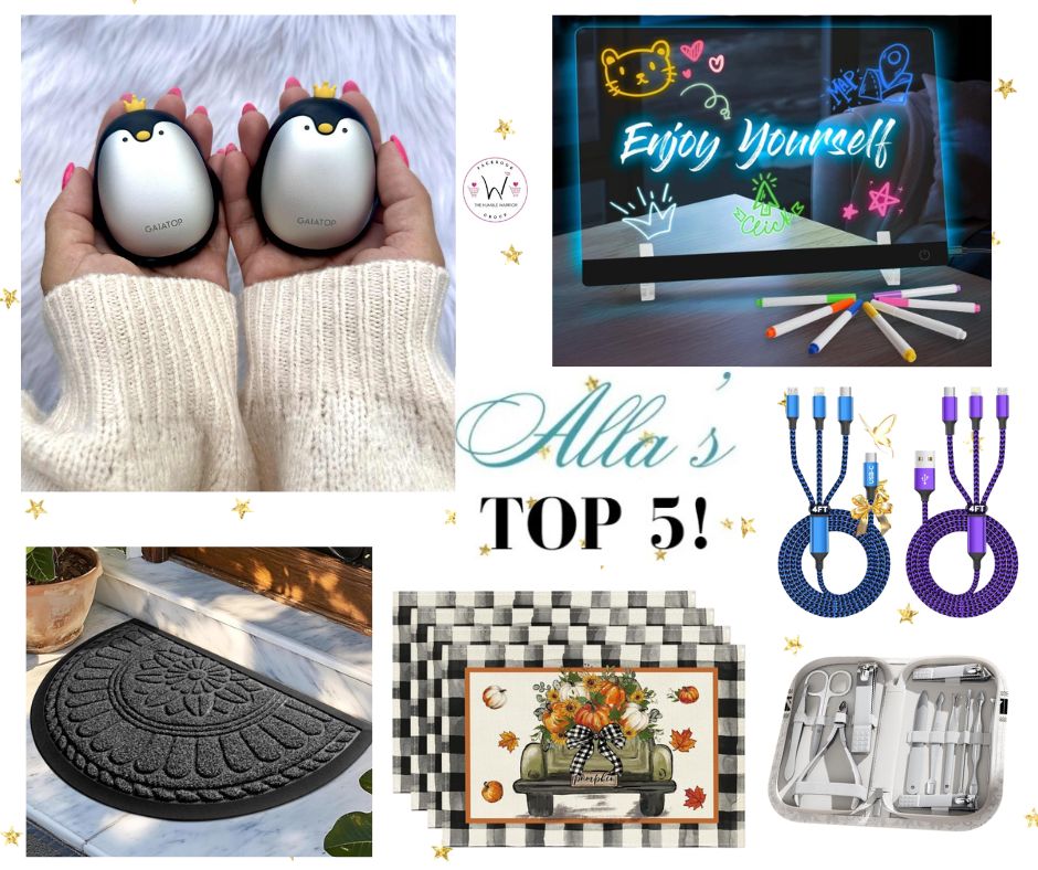 Alla’s TOP 5 best-selling items posted yesterday plus a bonus item!