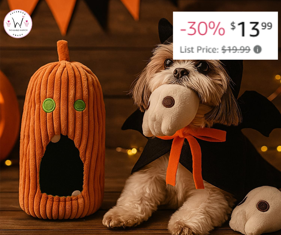 4-piece Halloween Dog Toy Set