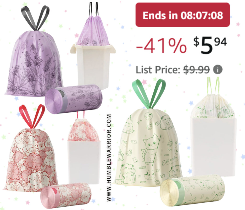 4 Gallon Drawstring Trash Bags
