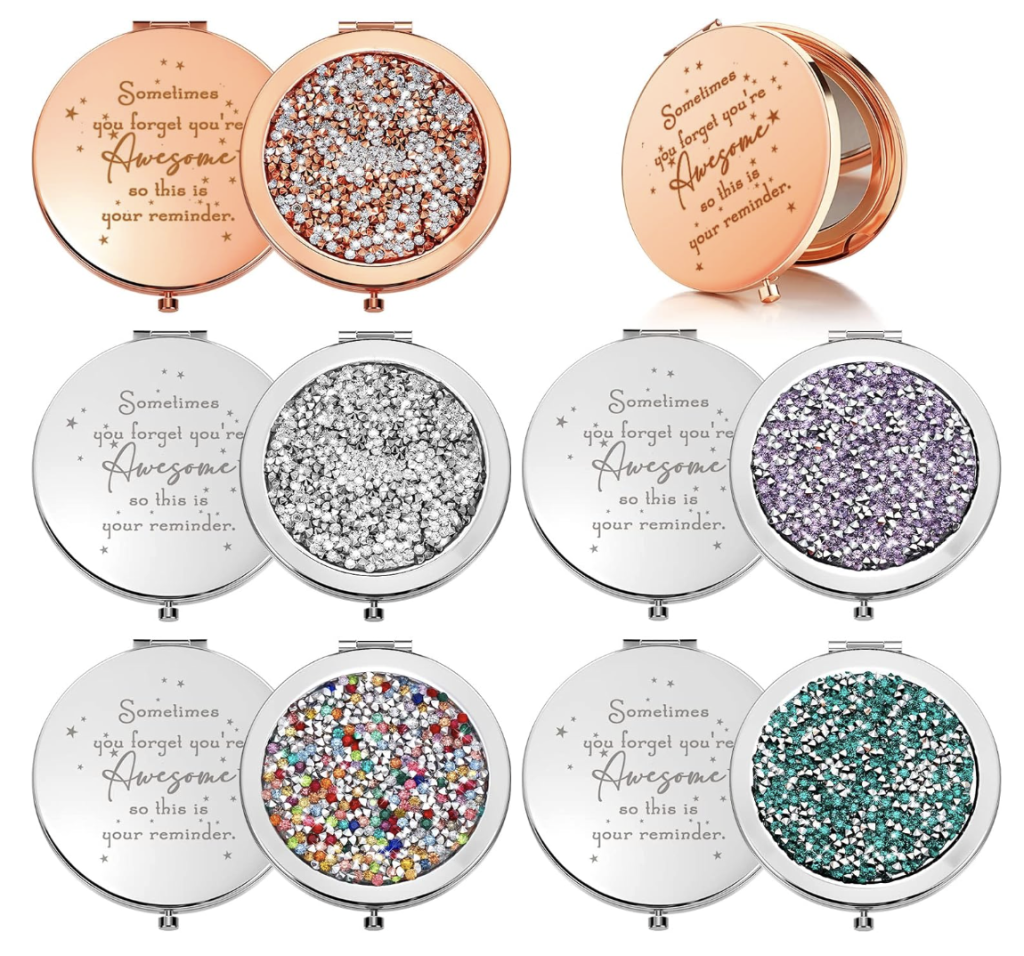 10-pack of inspirational compact mirrors