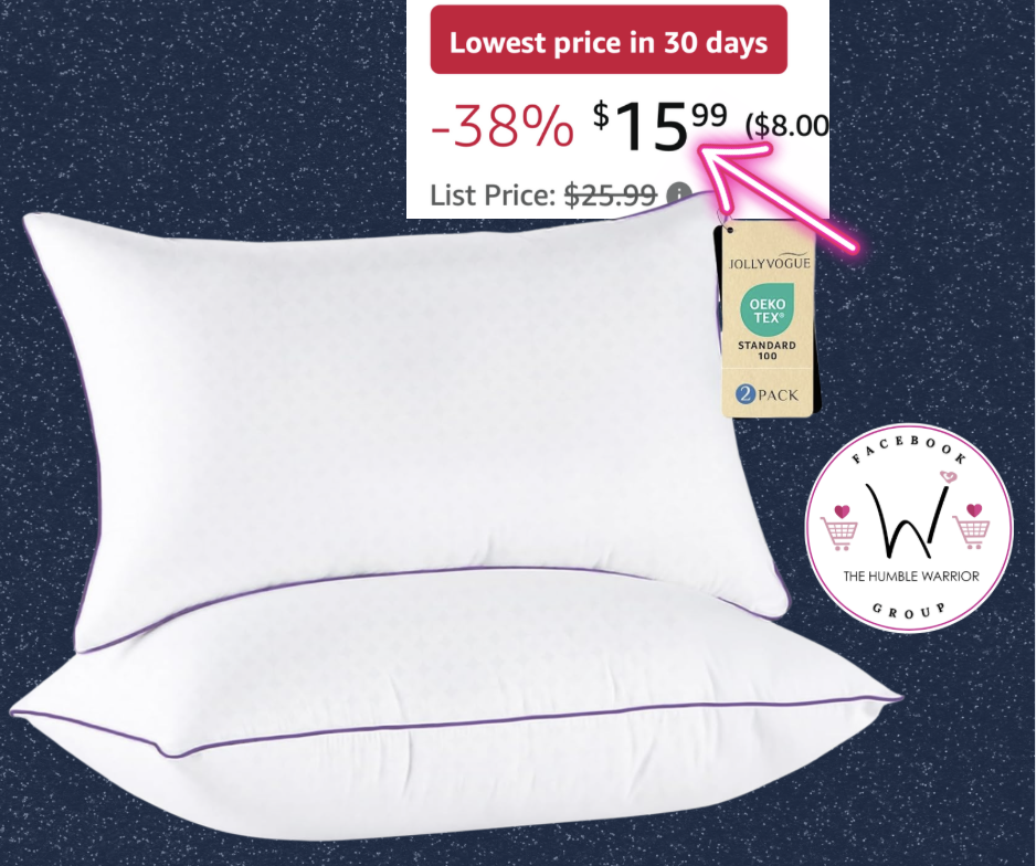 2 Pack of Queen Size Pillows!