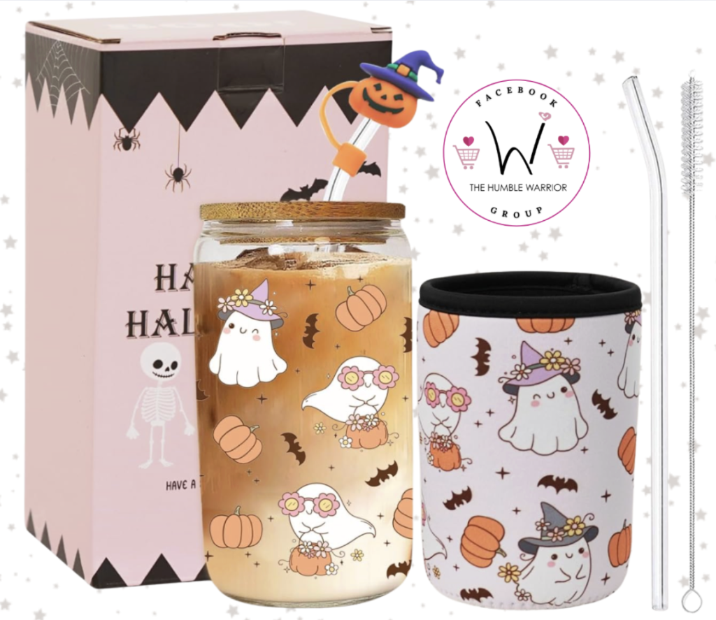 Halloween Ghost Glass Cup