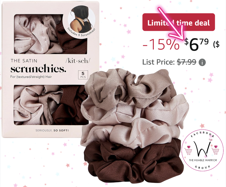 5-Pack of Kitsch Scrunchies!