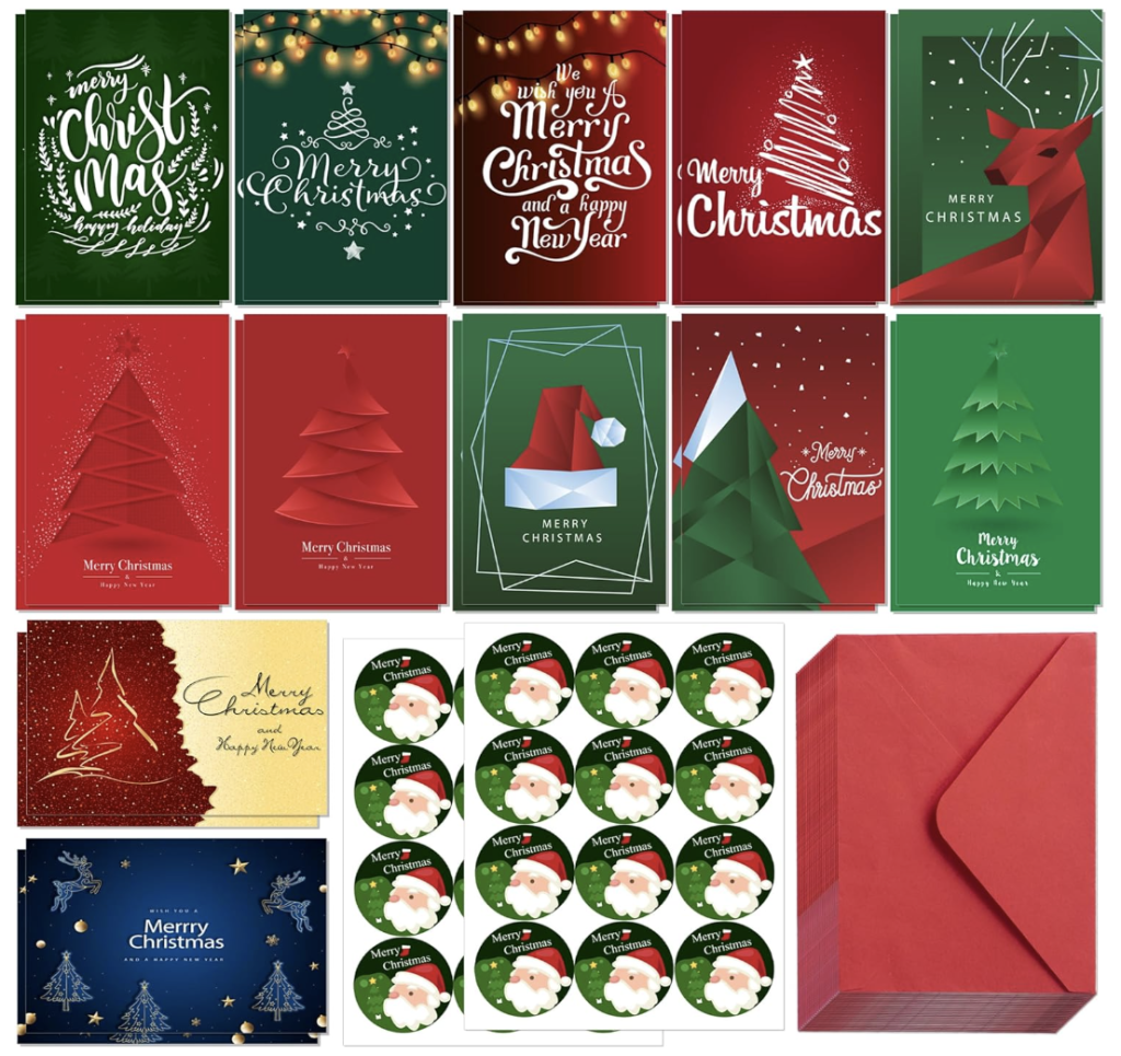 24-Pack Christmas Card Set