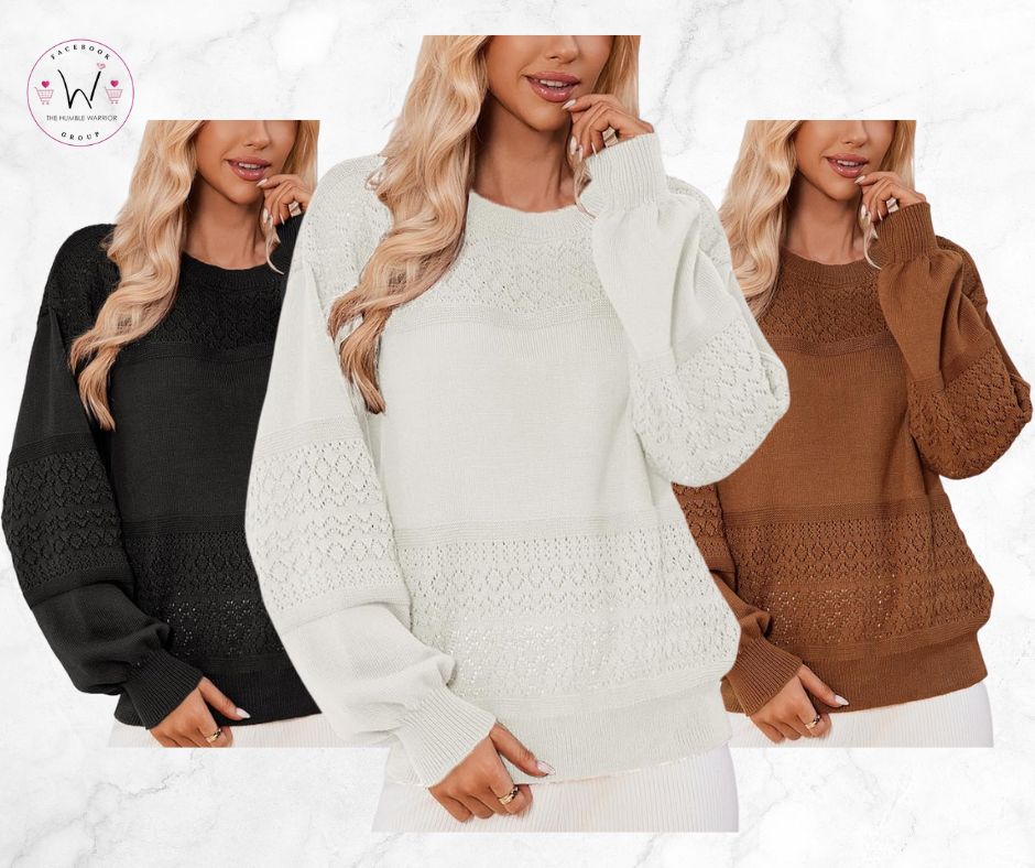 Misakia crochet knit sweater