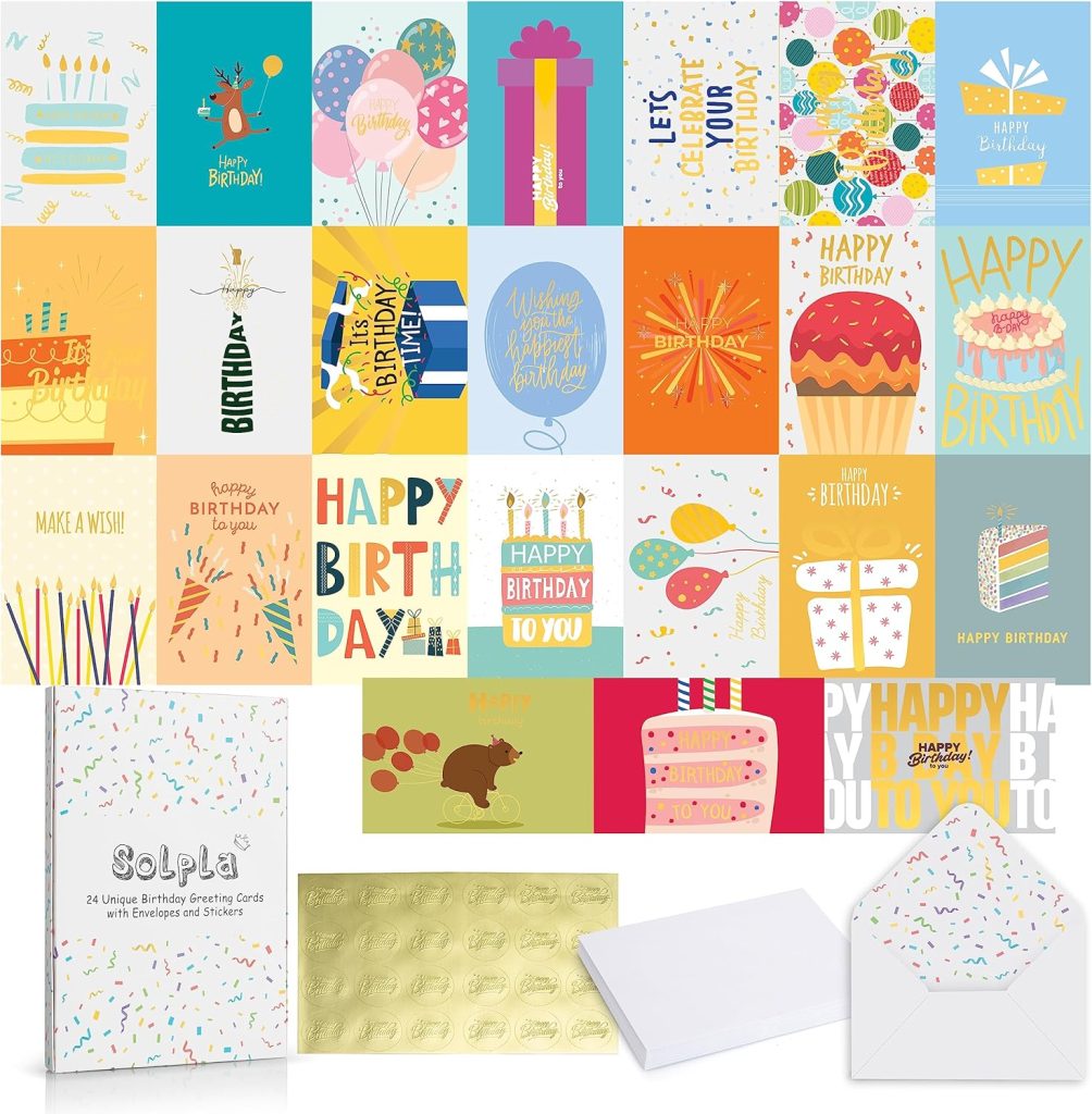 24 Pack Birthday Card Box