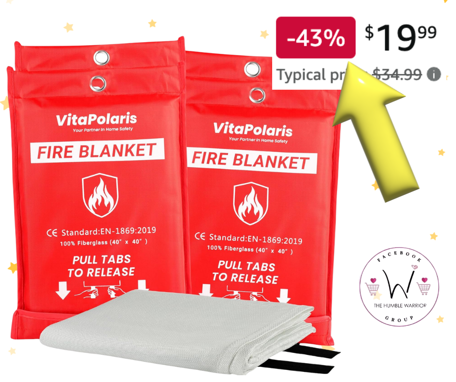 4 Pack Heavy Duty Fire Blankets