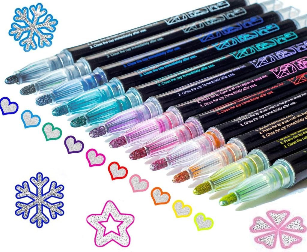 Glitter Outline Markers