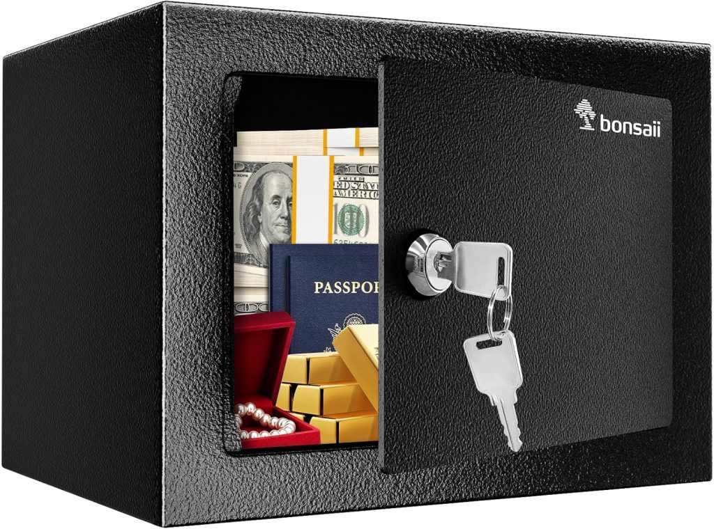 Bonsaii Steel Safe Box