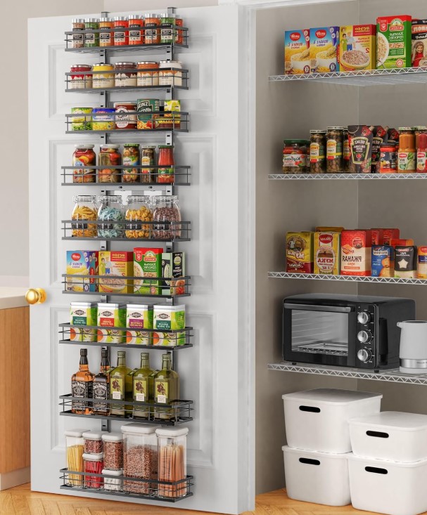 9-Tier Over The Door Pantry Organizer Rack!