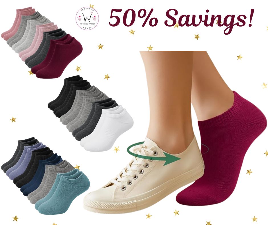 6 Packs Thin Athletic Ankle Socks!