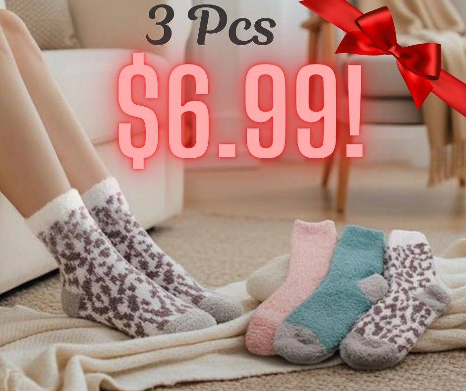 Fluffy slipper socks!