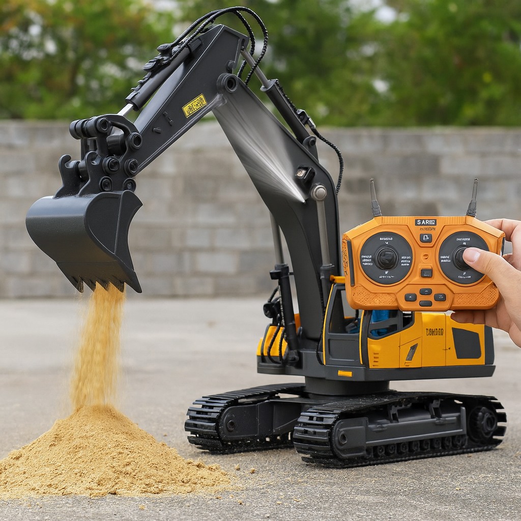 11-Channel Remote Control Excavator