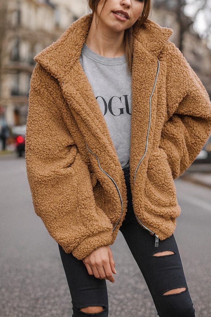 PRETTYGARDEN Sherpa Fleece Jacket