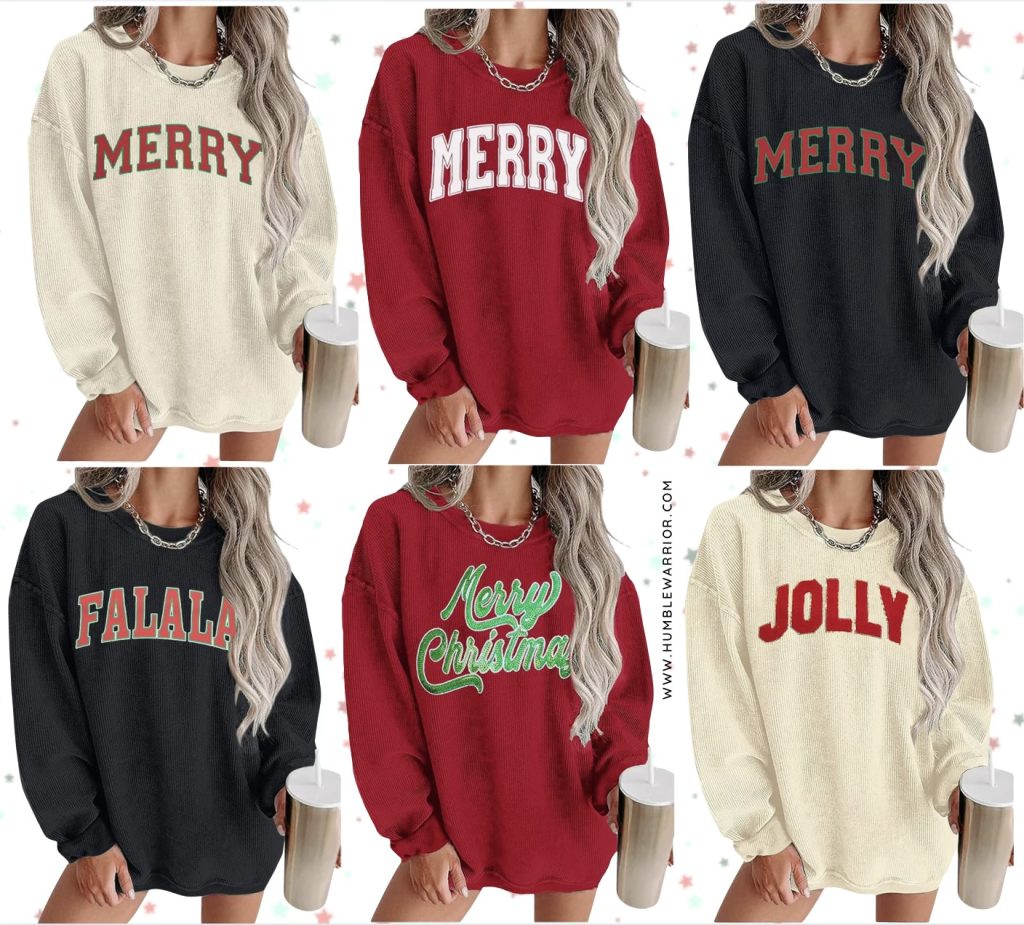 festive pullovers