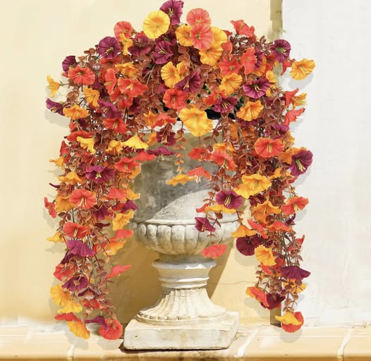 hanging autumn flowers