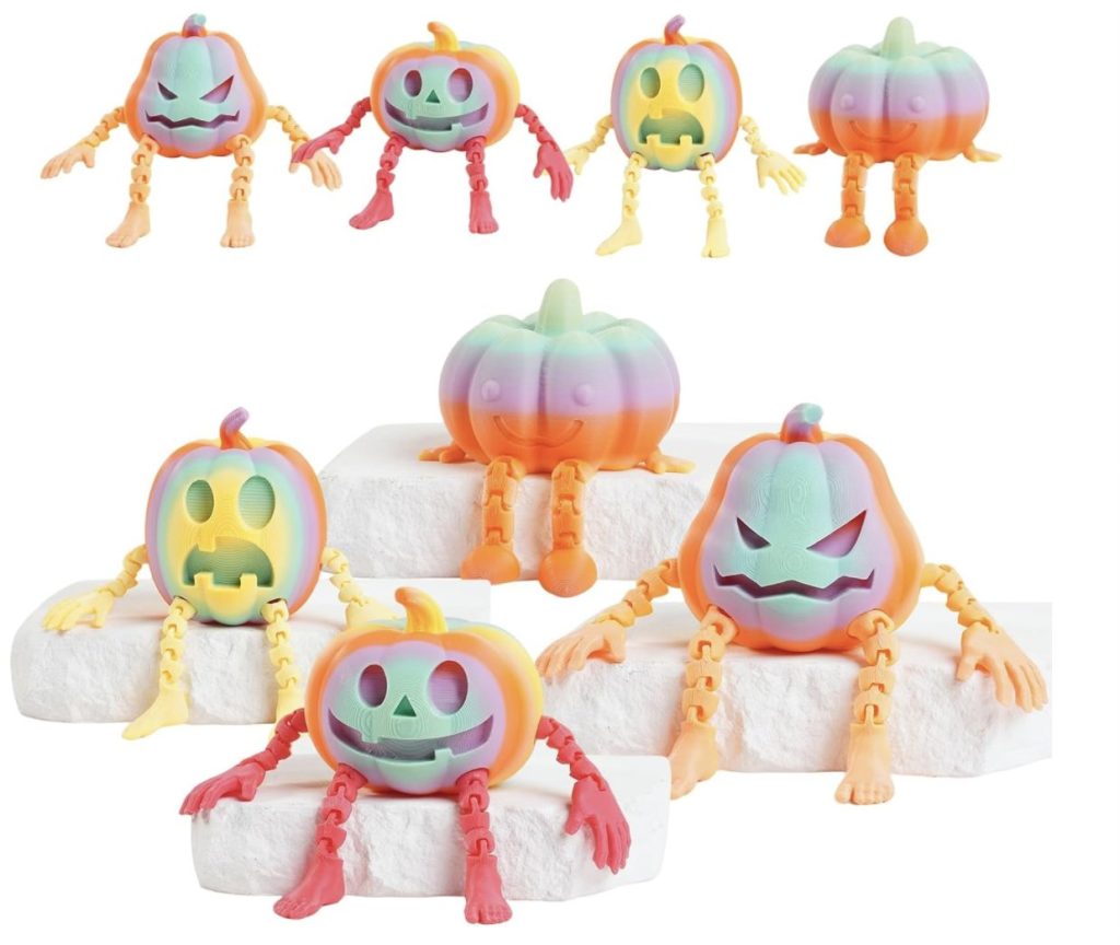 3D Printed Halloween Pumpkin Fidget Toys