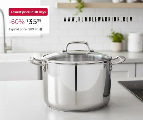 Tramontina’s Gourmet 8 Qt Stainless Steel Covered Stock Pot