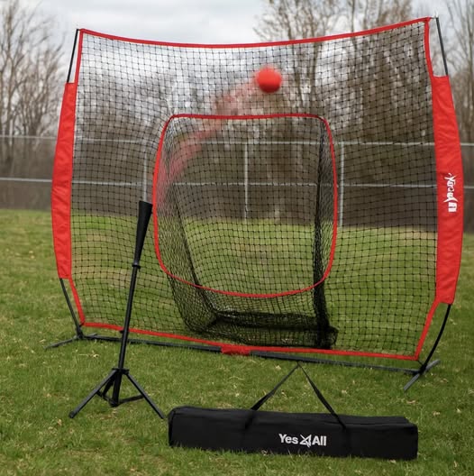 Yes4All 7x7ft Baseball Net with Batting Tee