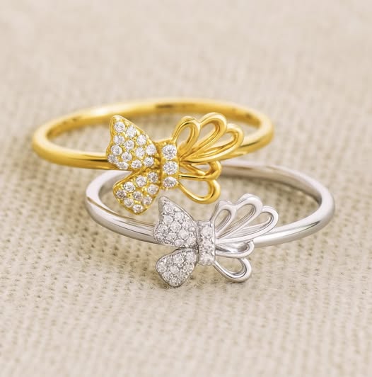 925 Sterling Silver Butterfly Promise Ring