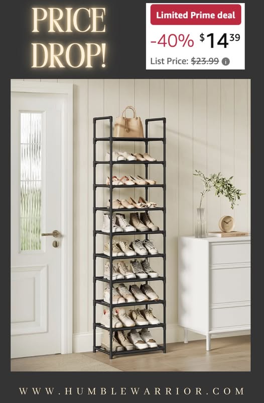SONGMICS 10-Tier Shoe Rack